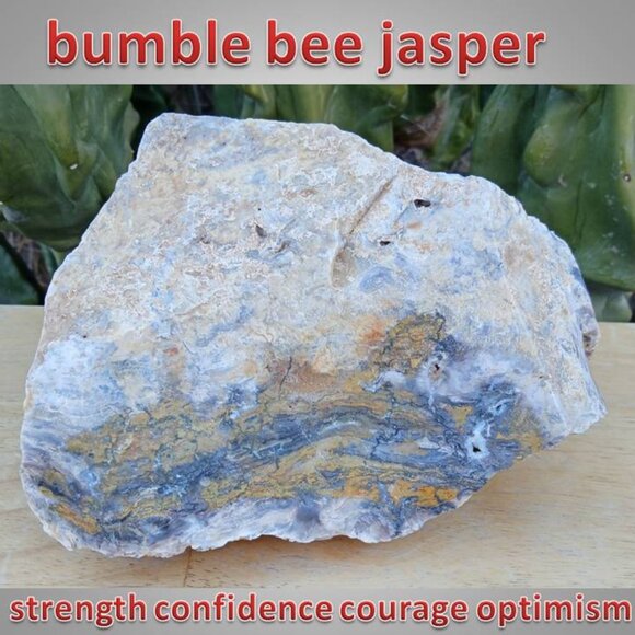 Bumble Bee Jasper raw chunk 01 courage abundance happiness creativity